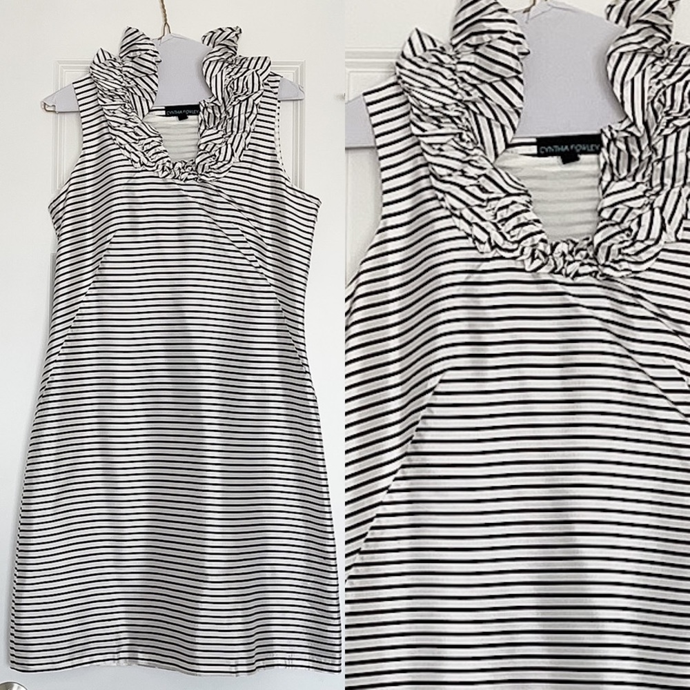Cynthia Rowley | Silk Ruffle Neck Dress